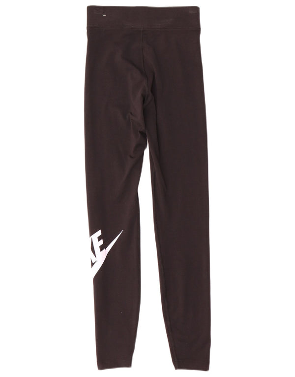 Nike Womens Graphic Leggings UK 6 XS Black