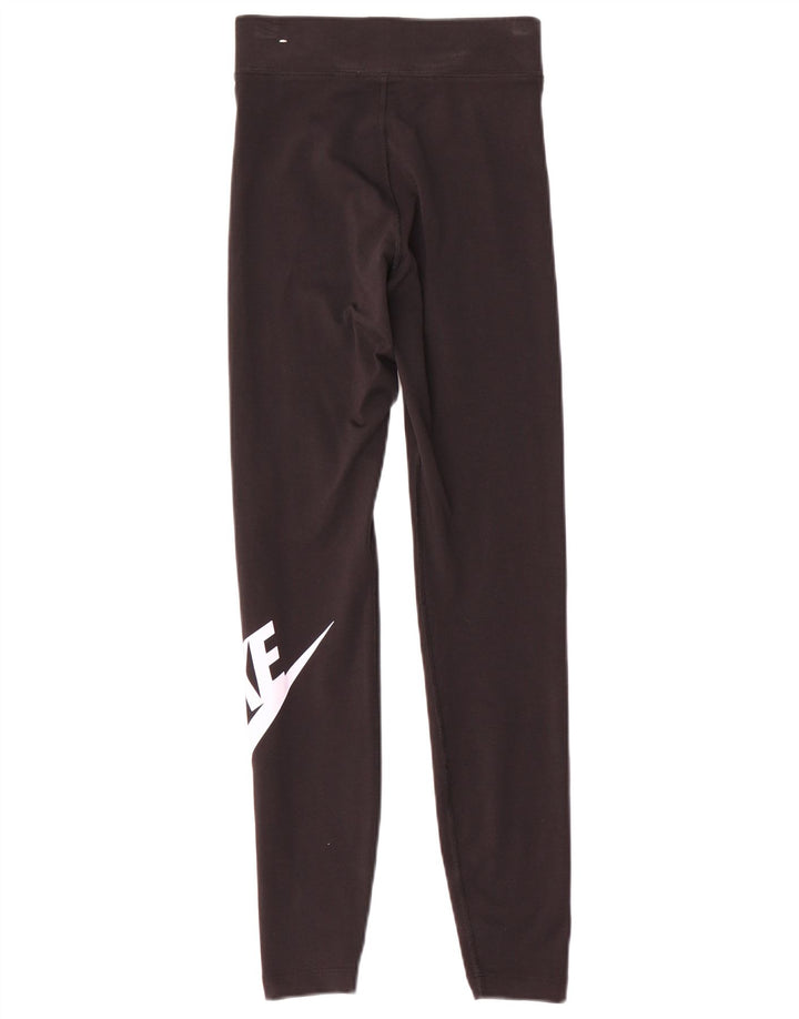 Nike Womens Graphic Leggings UK 6 XS Black