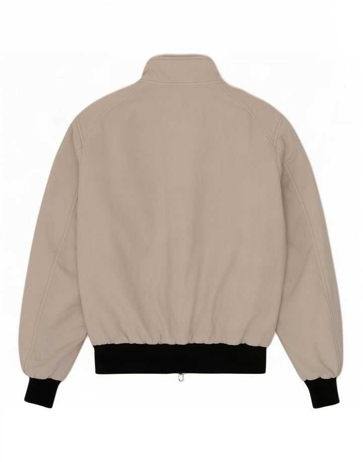 Refrigiwear Mens Bomber Jacket UK 38 Medium Off White Colourblock Polyamide
