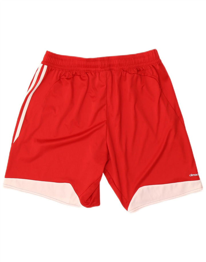 Adidas Mens Climacool Sport Shorts Large  Red Colourblock Polyester