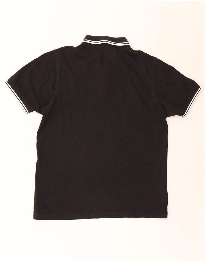 Fred Perry Mens Slim Fit Polo Shirt Large Black Cotton
