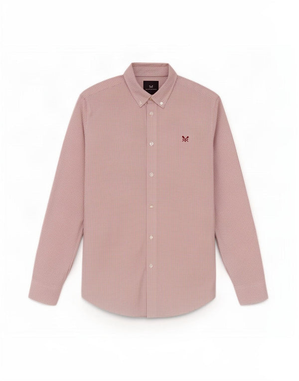 Crew Clothing Mens Slim Fit Shirt Medium Red Check Cotton