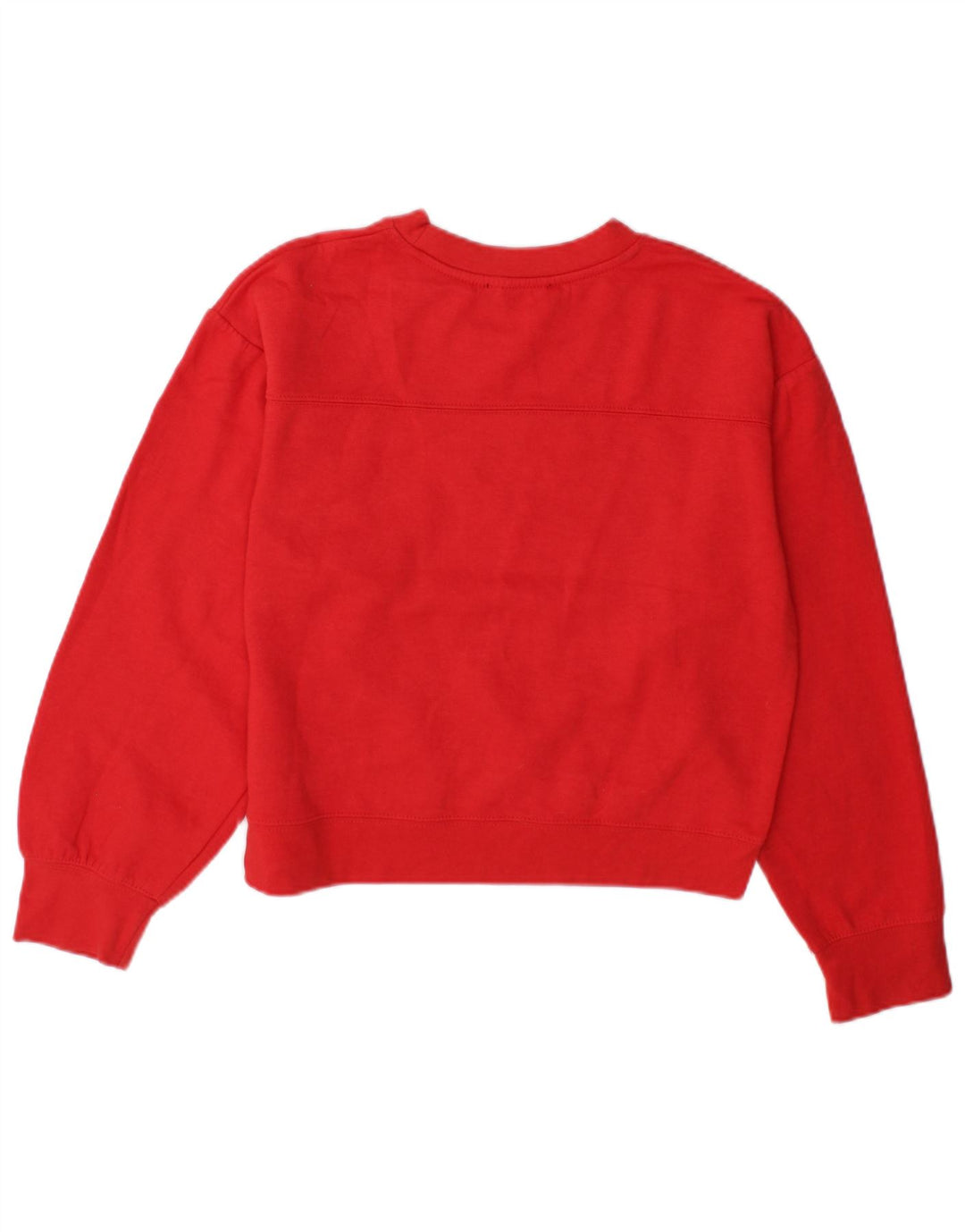 Zara Womens Oversized Sweatshirt Jumper UK 10 Small Red Polyester