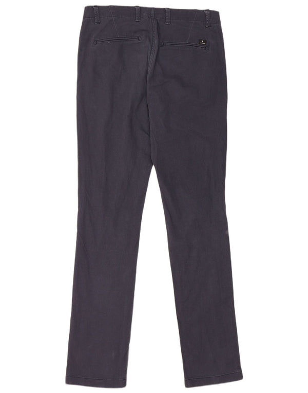 Jack & Jones Mens Marco Slim Chino Trousers W30 L34 Navy Blue Cotton