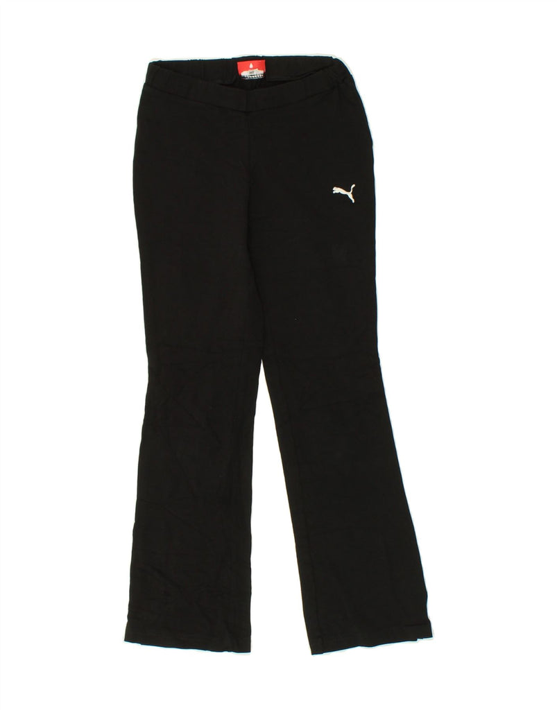 PUMA Girls Tracksuit Trousers 7-8 Years Black Vintage Puma and Second-Hand Puma from Messina Hembry 