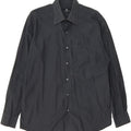 ROCCOBAROCCO Mens Shirt Size 15 1/2 40 Medium Grey Cotton Vintage Roccobarocco and Second-Hand Roccobarocco from Messina Hembry 