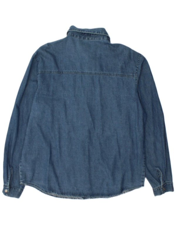 Albert Womens Denim Shirt UK 20 2XL Blue Cotton