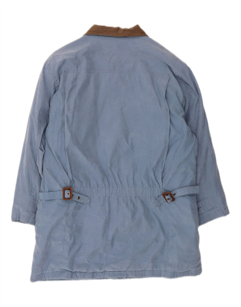 L.L.BEAN Womens Overcoat UK 14 Medium Blue Polyester Vintage L.L.Bean and Second-Hand L.L.Bean from Messina Hembry 