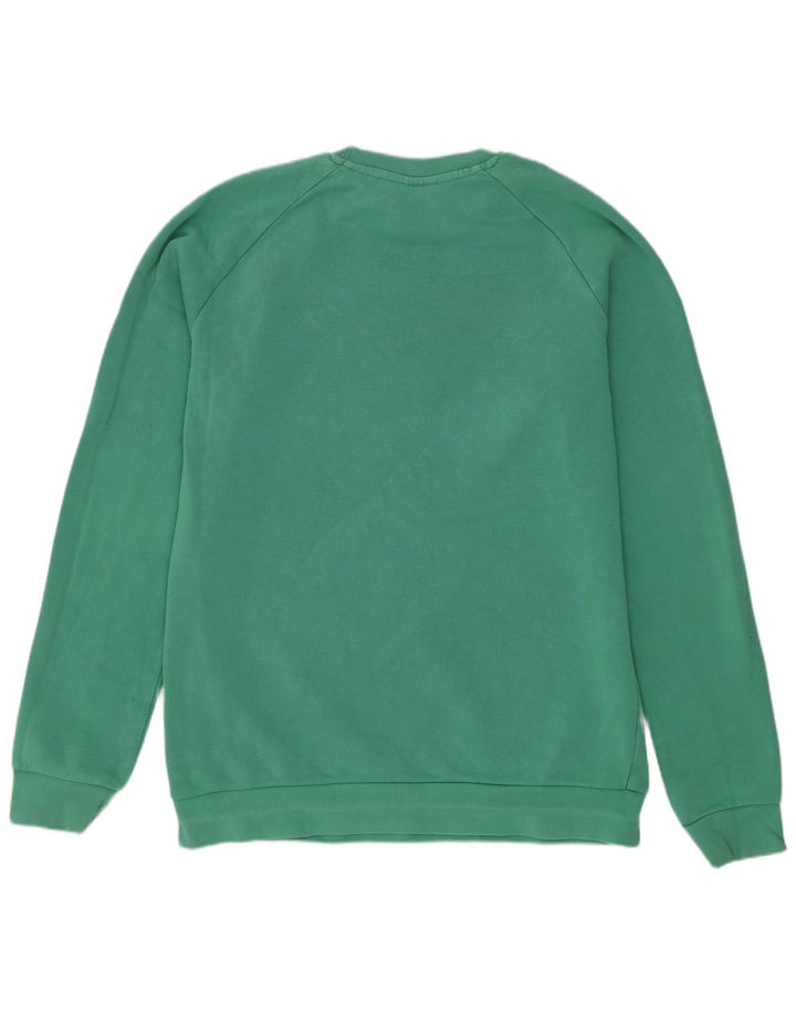 Adidas Mens Sweatshirt Jumper Large Green Cotton