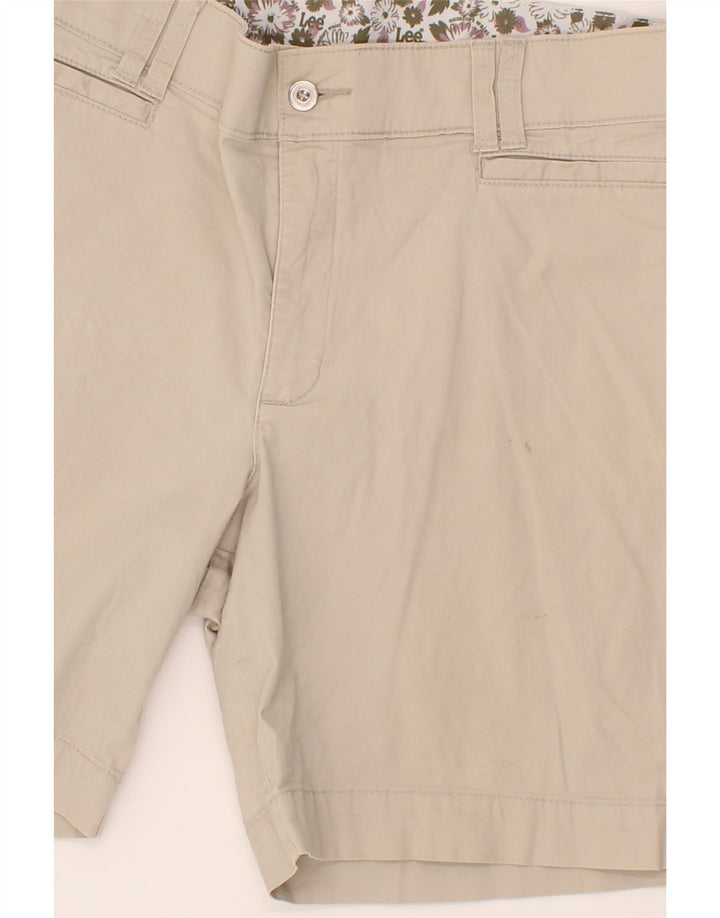 LEE Womens Casual Shorts US 12 Large W32  Beige Cotton Vintage Lee and Second-Hand Lee from Messina Hembry 