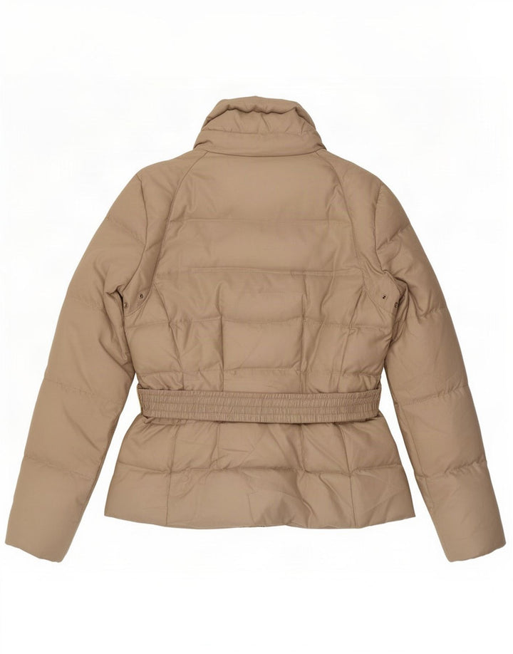 Zara Womens Padded Jacket UK 16 Large Beige Polyester