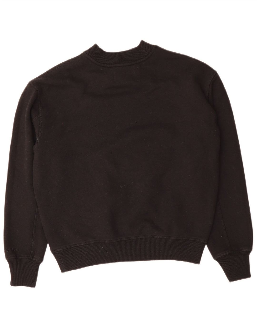 CALVIN KLEIN JEANS Womens Oversized Sweatshirt Jumper UK 10 Small Black