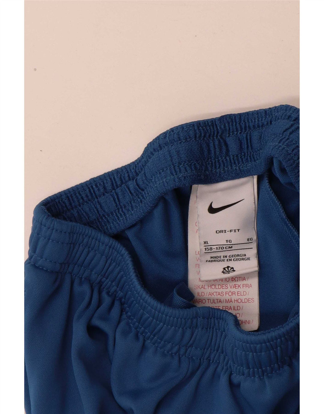 Nike Boys Dri Fit Tracksuit Trousers 13-14 Years XL Blue Polyester