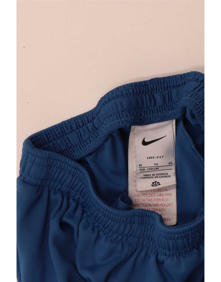 Nike Boys Dri Fit Tracksuit Trousers 13-14 Years XL Blue Polyester
