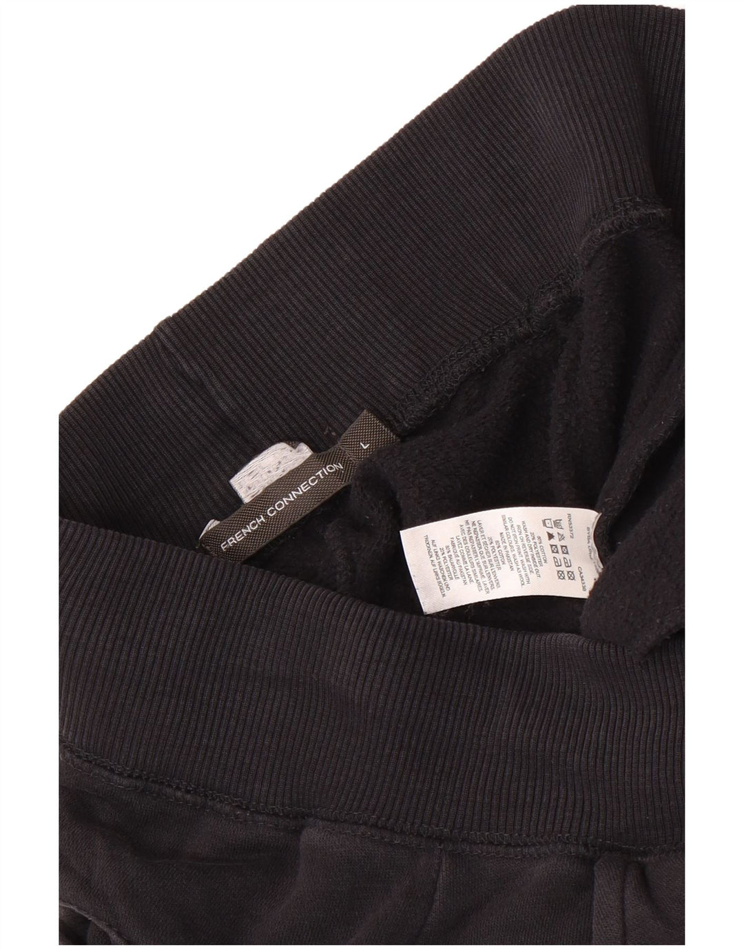 French Connection Mens Tracksuit Trousers Joggers Large  Black Cotton