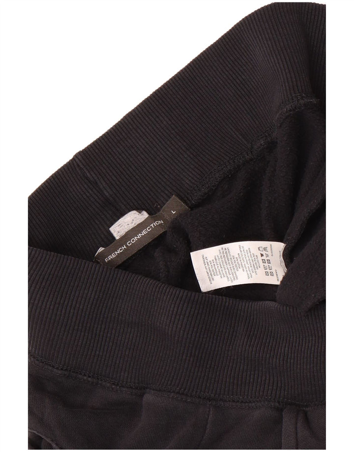 French Connection Mens Tracksuit Trousers Joggers Large  Black Cotton