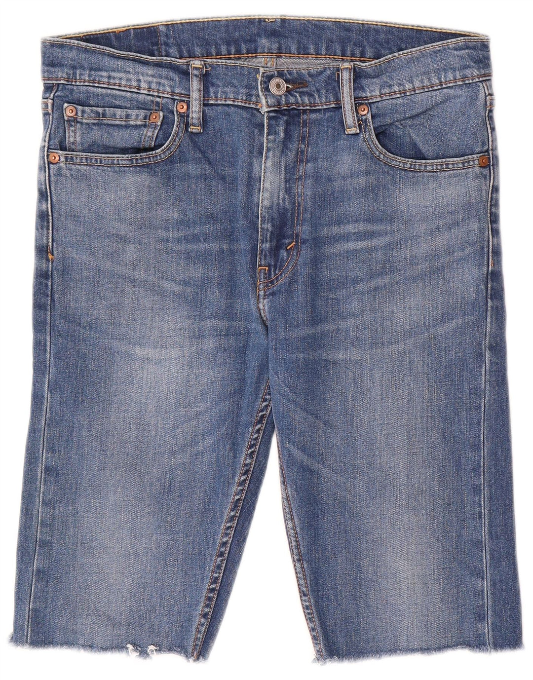 Levi's Mens 510 Denim Shorts W32 Medium Blue Cotton