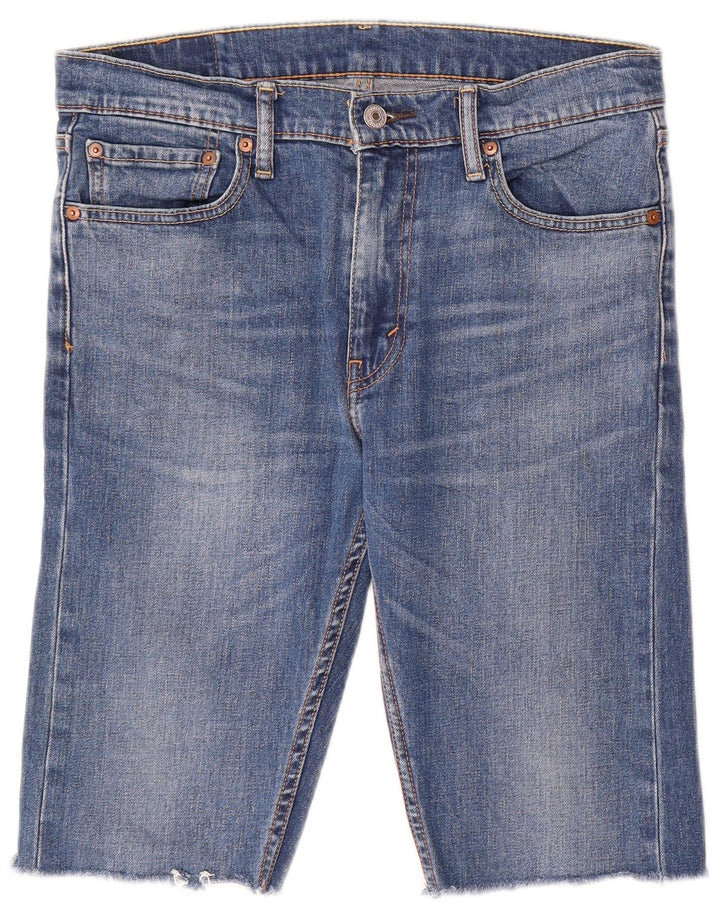 Levi's Mens 510 Denim Shorts W32 Medium Blue Cotton