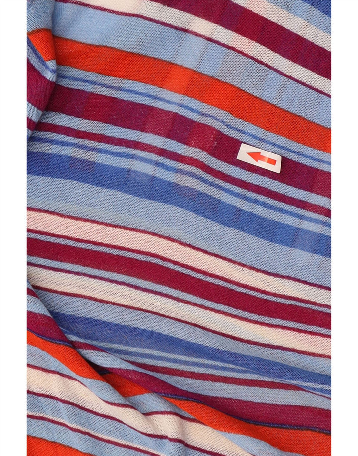 Zara Womens Boat Neck Jumper Sweater UK 12 Medium Multicoloured Striped