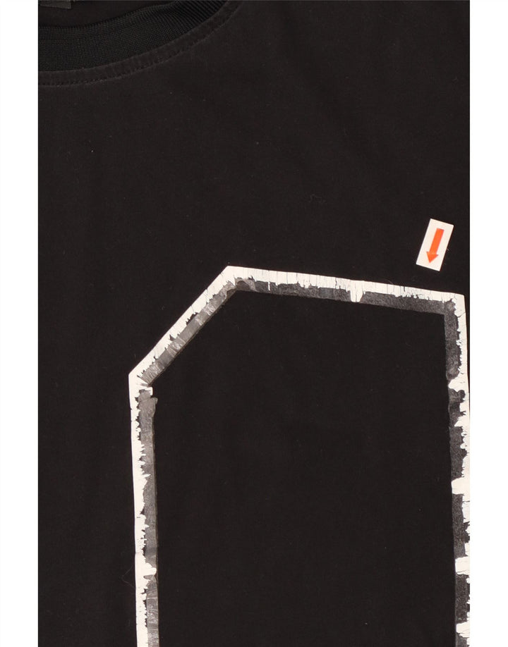 Armani Exchange Mens T-Shirt Top Medium Black