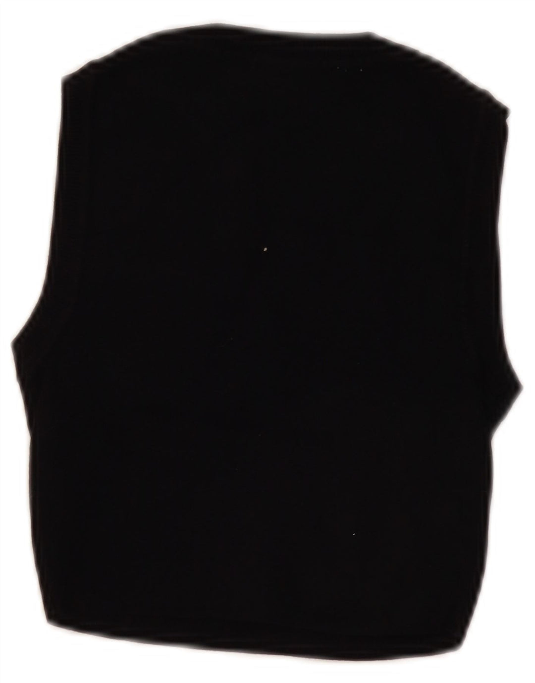 Zara Womens Crop Vest Top UK 8 Small Black Viscose