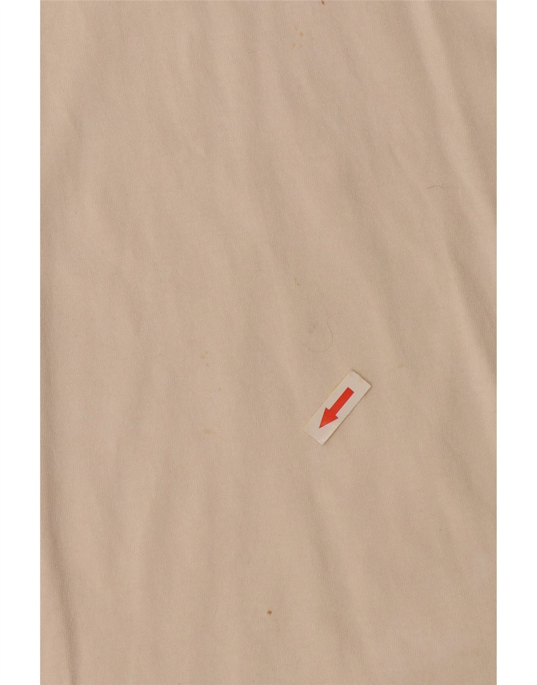 ASICS Mens Zip Neck T-Shirt Top Large Off White