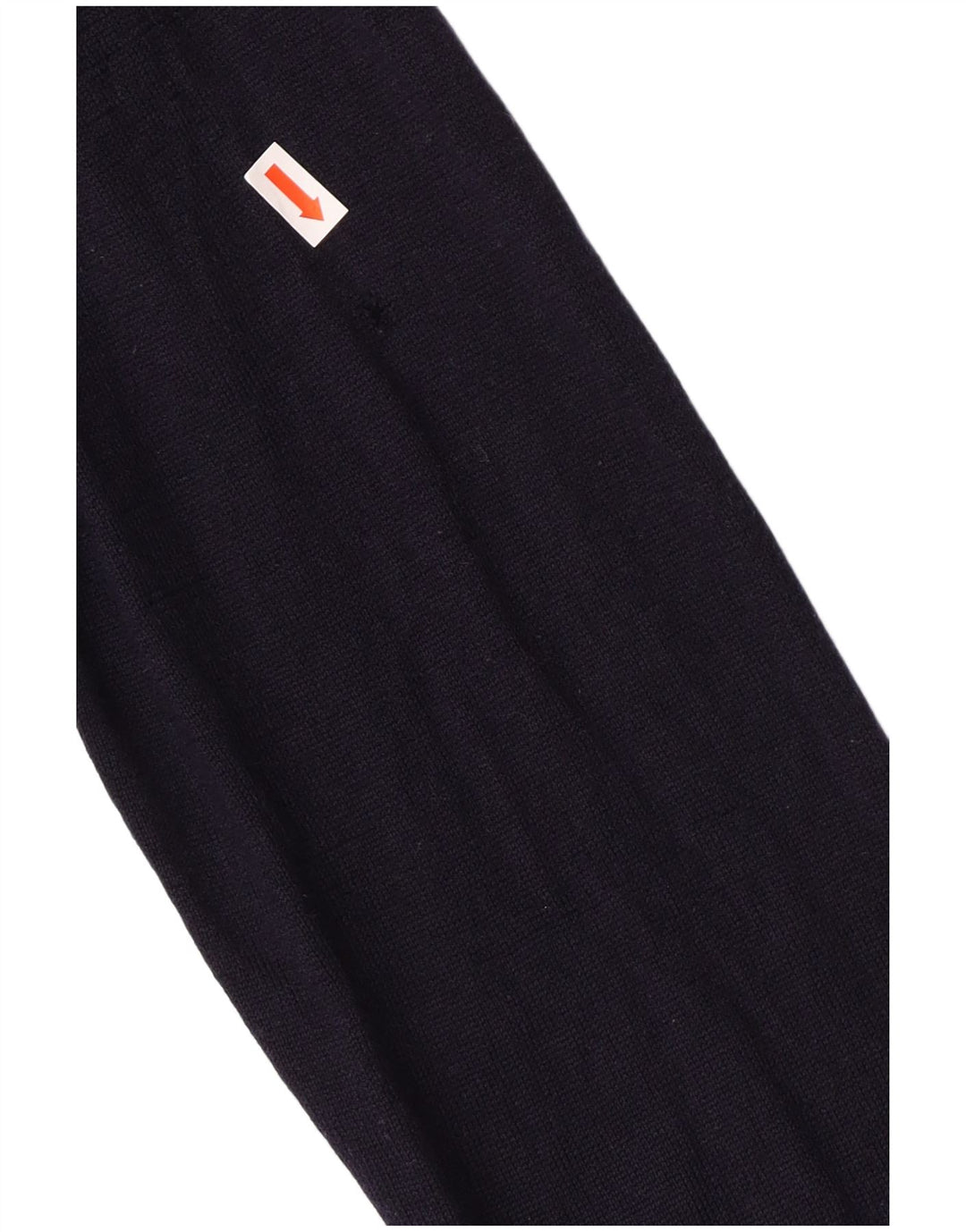 Lacoste Mens Crew Neck Jumper Sweater Size 4 Medium Navy Blue Virgin Wool