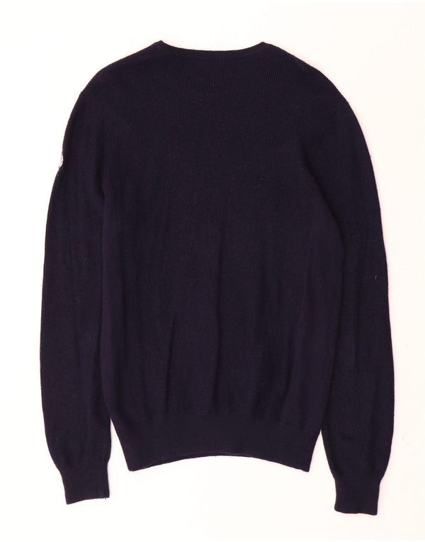 North Sails Mens Crew Neck Jumper Sweater Medium Navy Blue Cotton