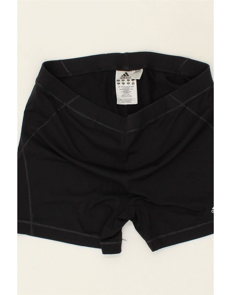 ADIDAS Womens Sport Shorts UK 14 Medium Black Polyamide Vintage Adidas and Second-Hand Adidas from Messina Hembry 