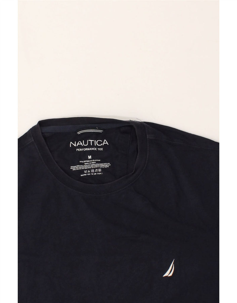 NAUTICA Mens T-Shirt Top Medium Navy Blue Cotton | Vintage Nautica | Thrift | Second-Hand Nautica | Used Clothing | Messina Hembry 