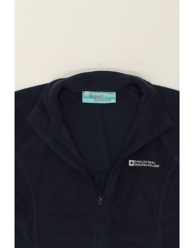 MOUNTAIN WAREHOUSE Boys Fleece Jacket 11-12 Years  Navy Blue Polyester | Vintage Mountain Warehouse | Thrift | Second-Hand Mountain Warehouse | Used Clothing | Messina Hembry 