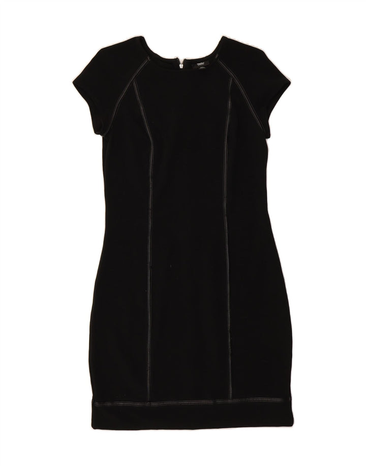 MOSSIMO Womens Bodycon Dress UK 8 Small Black Polyester Vintage Mossimo and Second-Hand Mossimo from Messina Hembry 