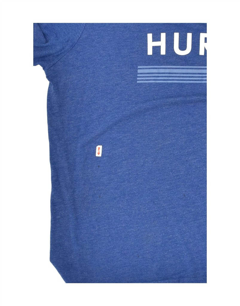 HURLEY Mens Graphic T-Shirt Top XL Blue Polyester | Vintage Hurley | Thrift | Second-Hand Hurley | Used Clothing | Messina Hembry 