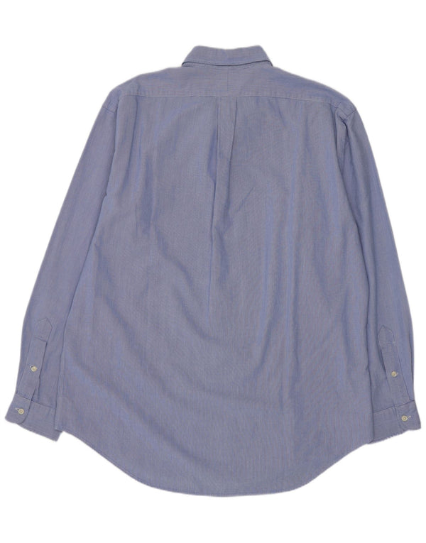 Polo Ralph Lauren Mens Yarmouth Shirt Size 16 Large Blue Cotton