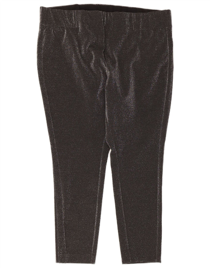 Marks & Spencer Womens Leggings UK 22 3XL Grey Flecked Polyester