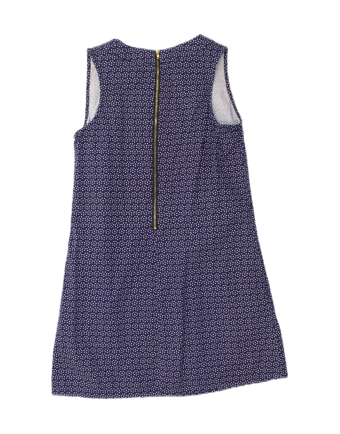 OASIS Womens Sleeveless Shift Dress UK 6 XS Navy Blue Polka Dot Polyester Vintage Oasis and Second-Hand Oasis from Messina Hembry 