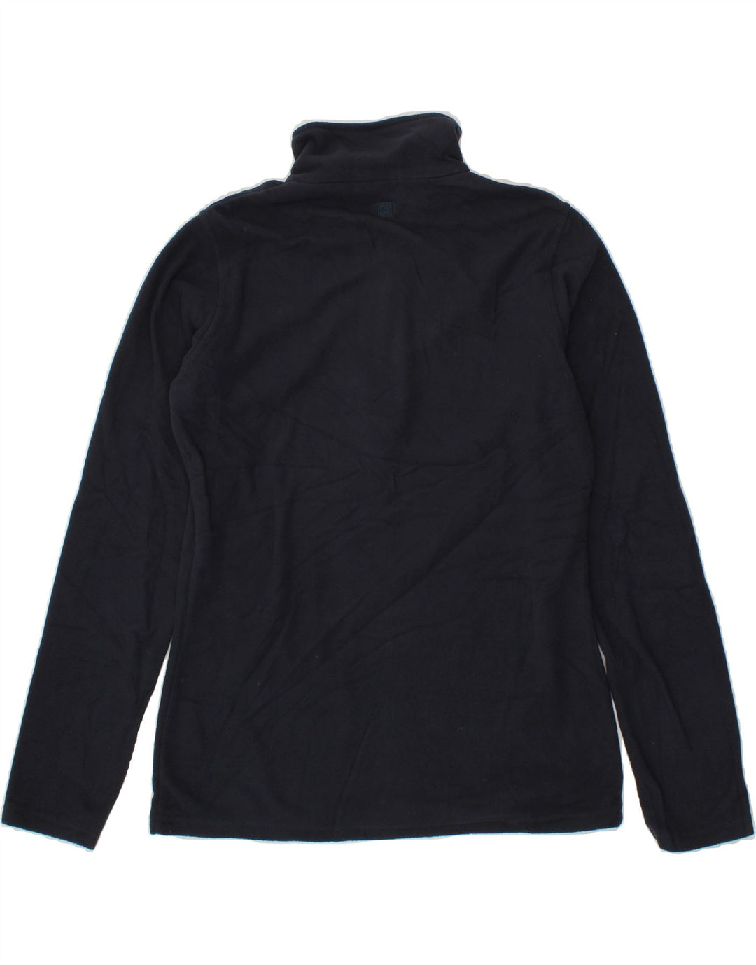 MOUNTAIN WAREHOUSE Womens Zip Neck Fleece Jumper UK 14 Medium Navy Blue Vintage Mountain Warehouse and Second-Hand Mountain Warehouse from Messina Hembry 