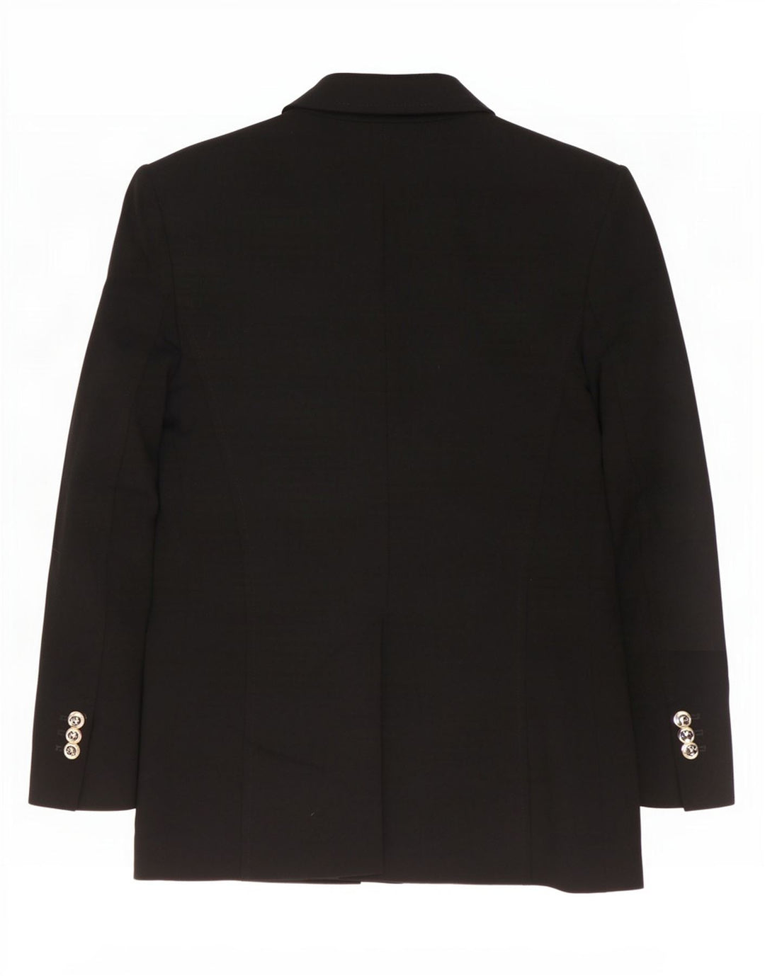 Zara Womens Double Breasted Blazer Jacket UK 10 Small Black Polyester