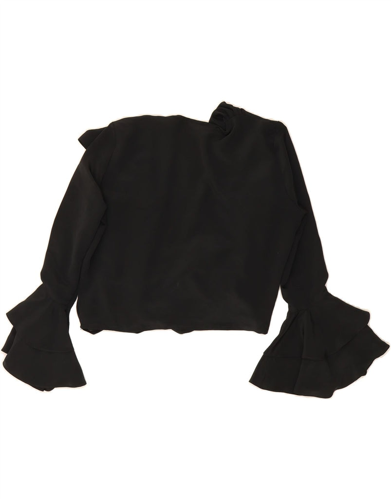 SPORTSTAFF Womens Oversized Asymmetric Cardigan Top UK 10 Small Black Vintage Sportstaff and Second-Hand Sportstaff from Messina Hembry 