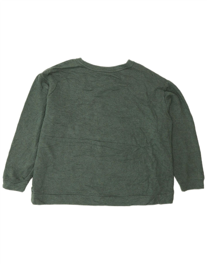 ORVIS Womens Oversized Sweatshirt Jumper UK 18 XL Green