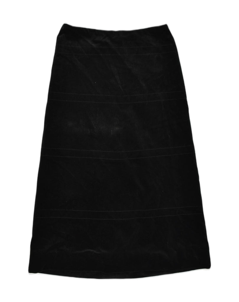 VINTAGE Womens Velvet A-Line Skirt W30 Medium Black | Vintage Vintage | Thrift | Second-Hand Vintage | Used Clothing | Messina Hembry 