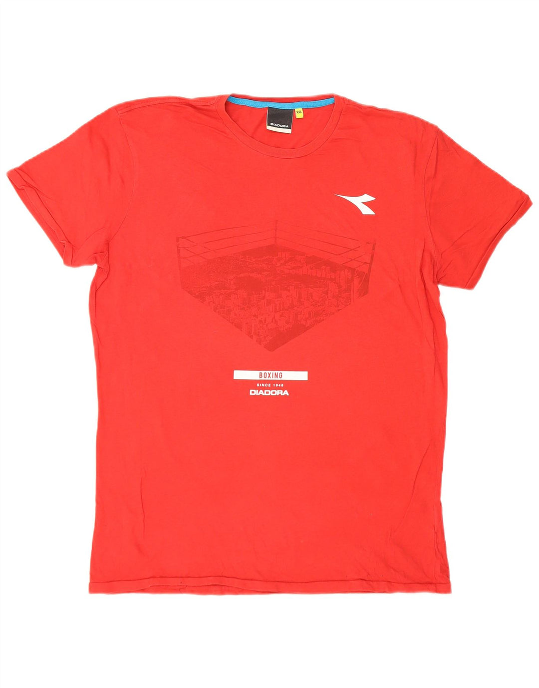 Diadora Mens Graphic T-Shirt Top 2XL Red