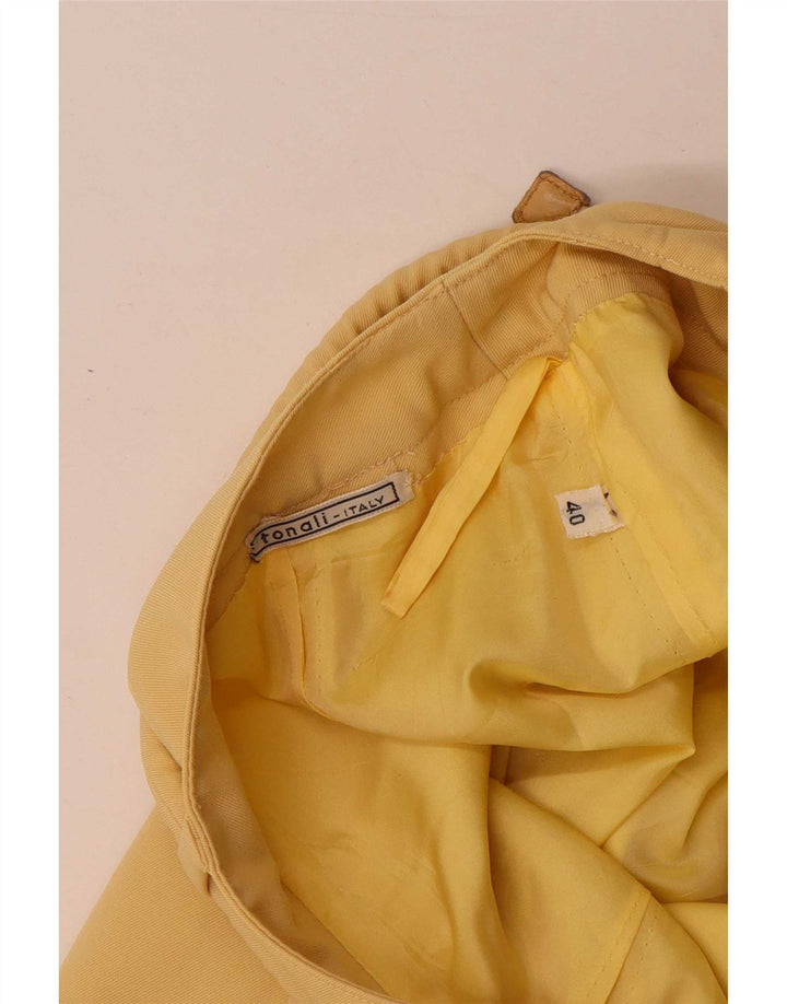 Vintage Womens A-Line Skirt IT 40 Small W27 Yellow