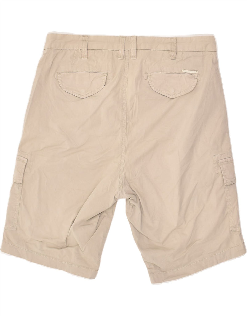 GAS Mens Cargo Shorts W33 Medium Beige Cotton | Vintage Gas | Thrift | Second-Hand Gas | Used Clothing | Messina Hembry 