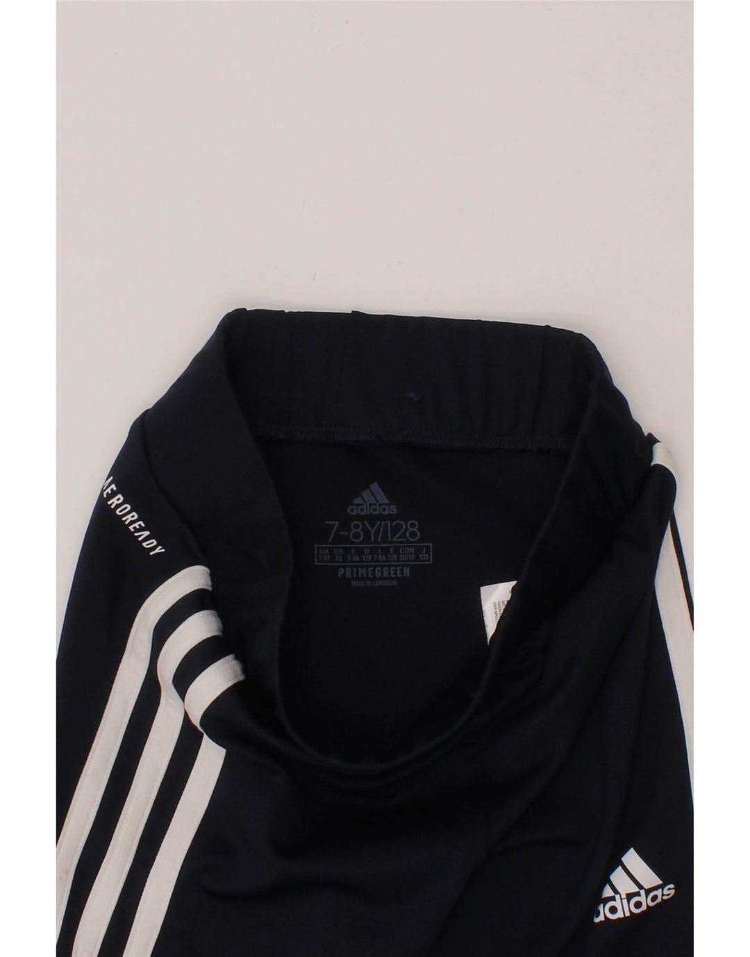 ADIDAS Girls Aeroready Leggings 7-8 Years  Navy Blue Polyester Vintage Adidas and Second-Hand Adidas from Messina Hembry 