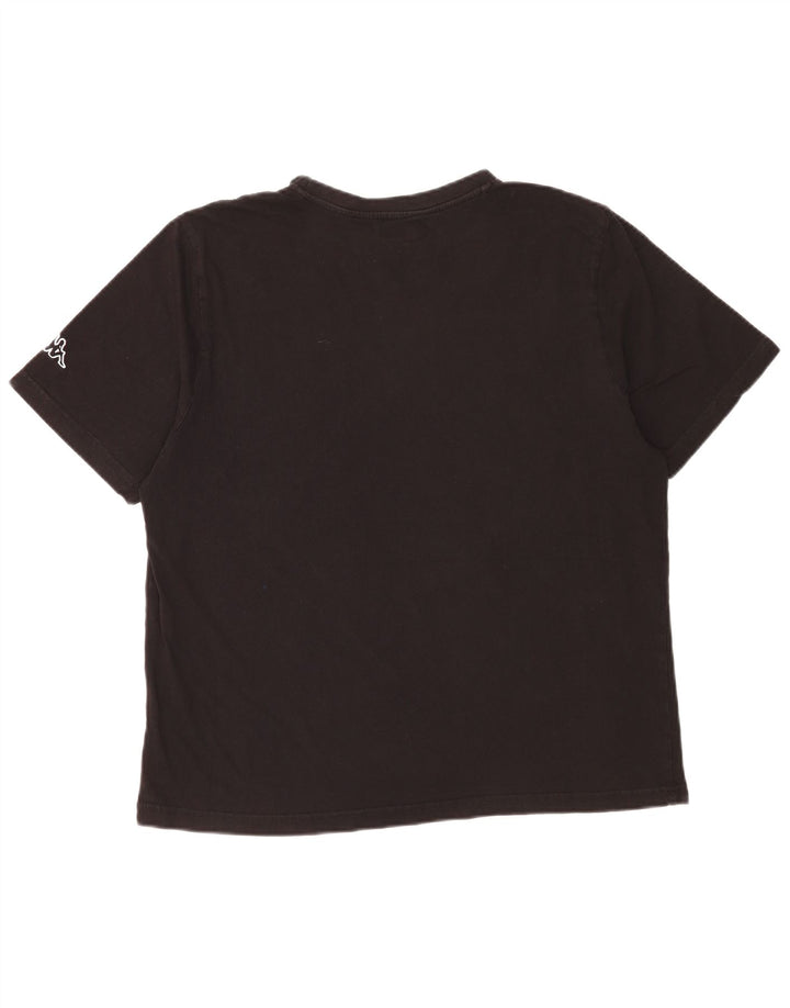 Kappa Mens Graphic T-Shirt Top Large Black