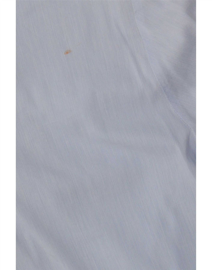 Marella Womens Short Sleeve Tuxedo Shirt IT 44 Medium Blue Colourblock