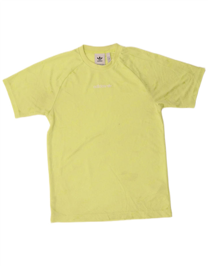 Adidas Mens Graphic T-Shirt Top Small Green Polyester