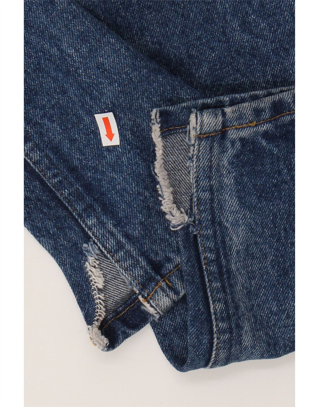 SPITFIRE Womens Tapered Jeans W28 L26 Blue Floral Cotton