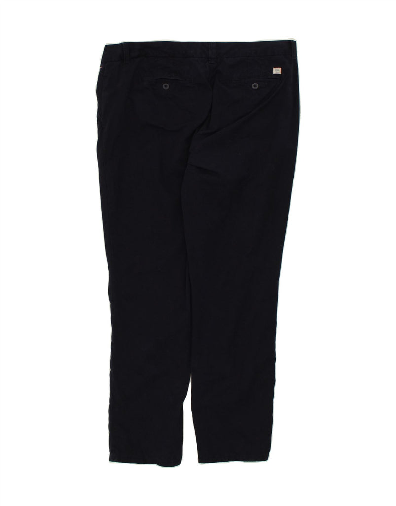 TOMMY HILFIGER Womens Slim Chino Trousers US 16 2XL W36 L30  Navy Blue | Vintage Tommy Hilfiger | Thrift | Second-Hand Tommy Hilfiger | Used Clothing | Messina Hembry 